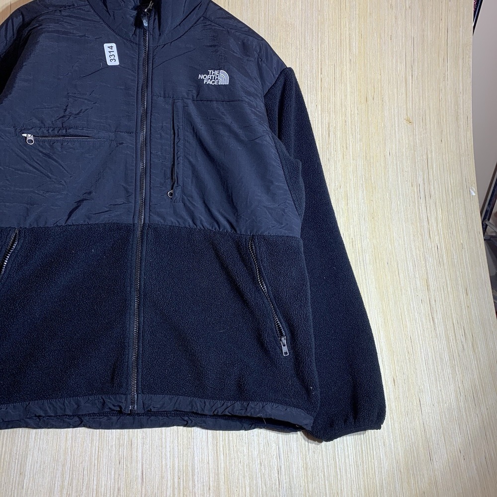 Vintage The North Face Sweater Large Black Long Sleeve Men's Zip Up Denali - Picture 4 of 15